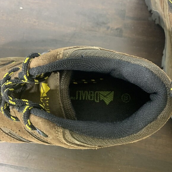 DENALI Mens Hiking Boots Leather 8.5 Trail Outdoor Brown Yellow Earth Tones Lace - Picture 4 of 12